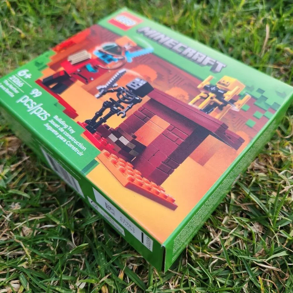 NEW 21266 LEGO Minecraft The Nether Lava Battle Toy Building Set Alex, Wither Sk